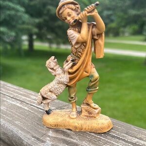 Vintage 1983 Leopard Charming Shepherd Figurine (Plastic) Made in Italy